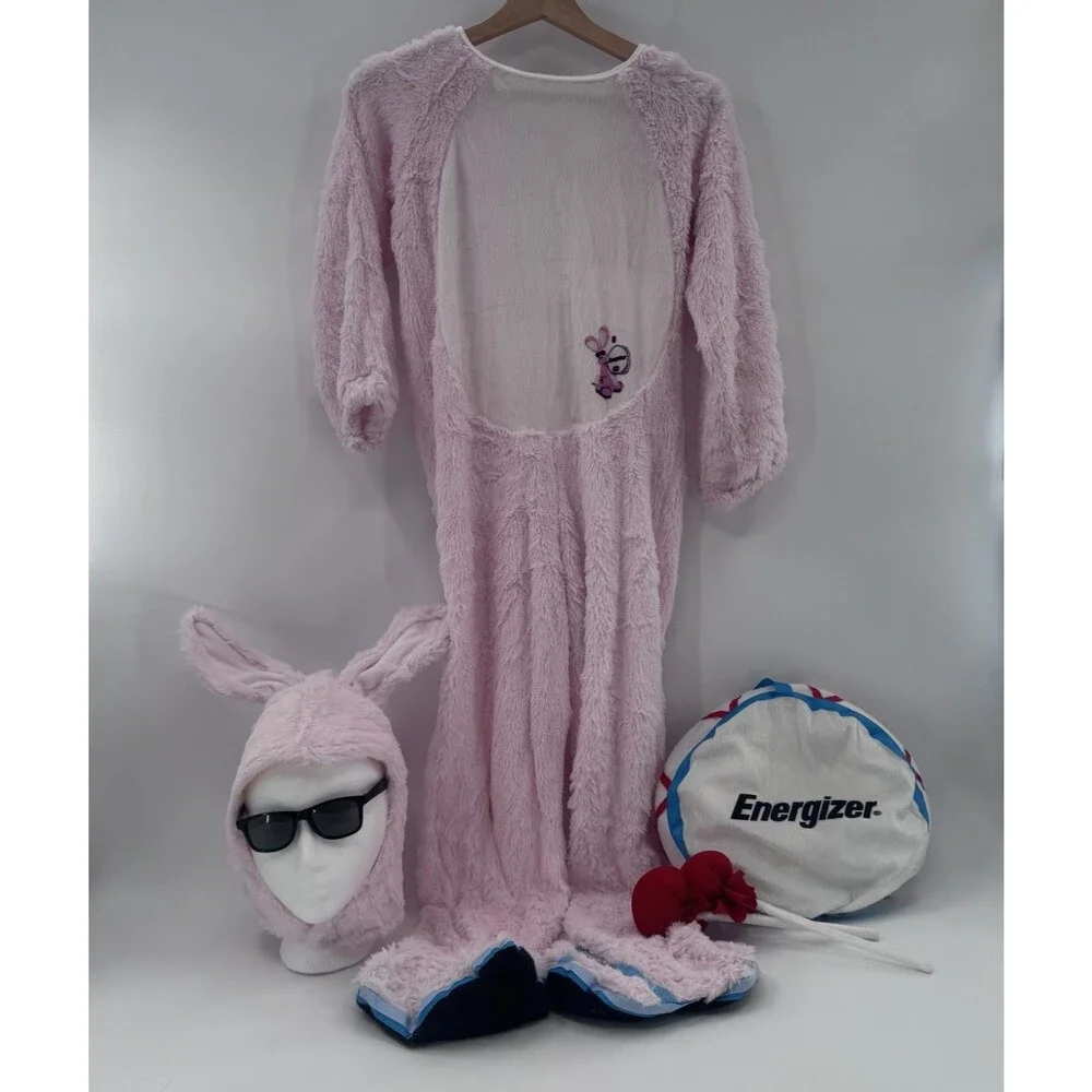 Energizer Bunny Mascot Costume Kids size 12-14 Complete Fast Shipping Halloween
